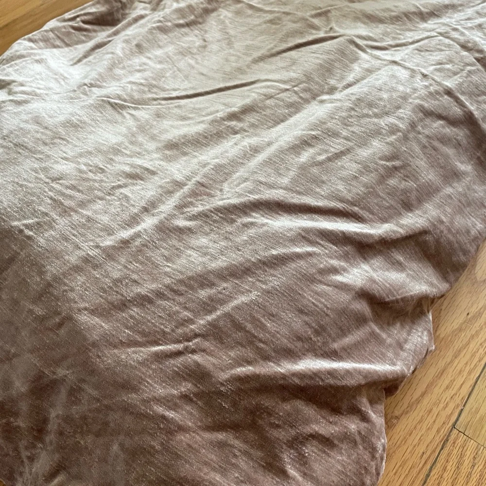 West Elm velvet duvet cover and shams. King size.